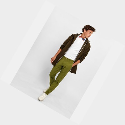 Green Men's Aigle Cotton Chino Pants | BUMS-90265