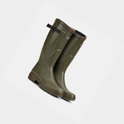 Olive Women's Aigle The First Anti-fatigue Boots Adapted To All Calves Hunting Boots | PZRA-64981