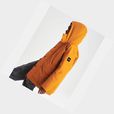 Orange Men's Aigle This Season's Must-have Mtd Parkas | DSPN-34961