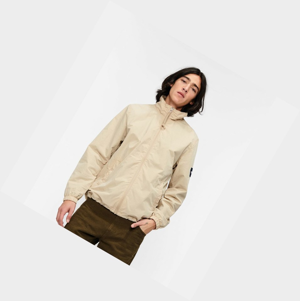 Beige Men's Aigle Lightweight Mesh Coats & Jackets | DGNL-16730