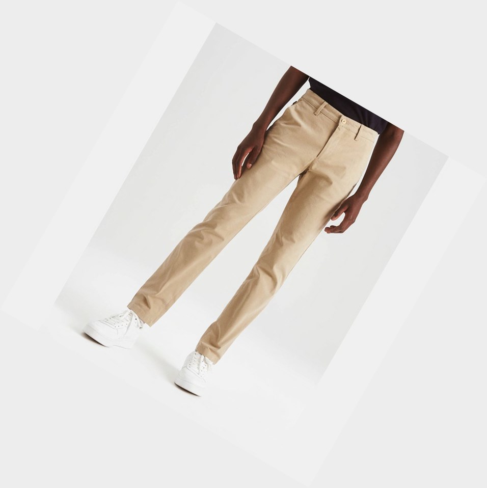 Beige Men's Aigle The Essential Chino Pants | WHSY-96425