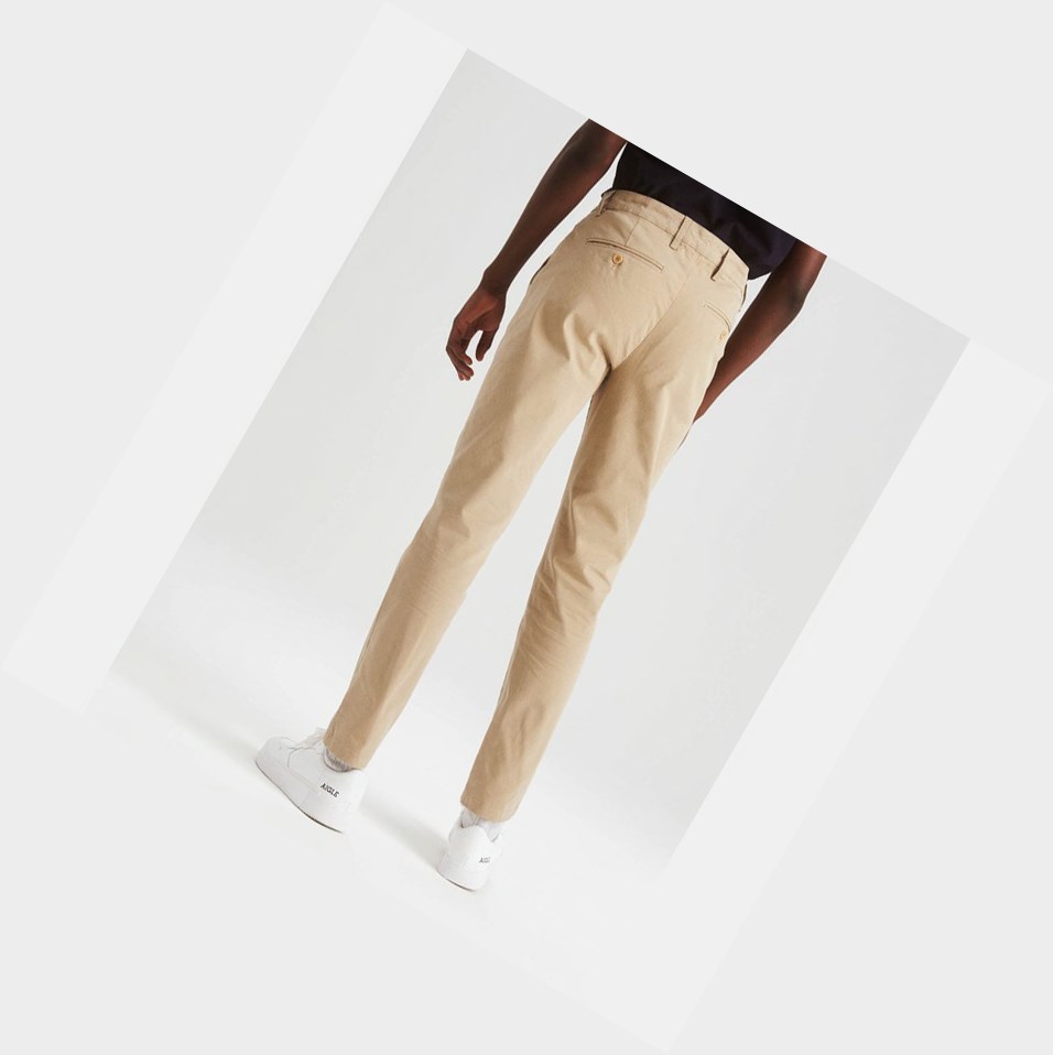 Beige Men's Aigle The Essential Chino Pants | WHSY-96425