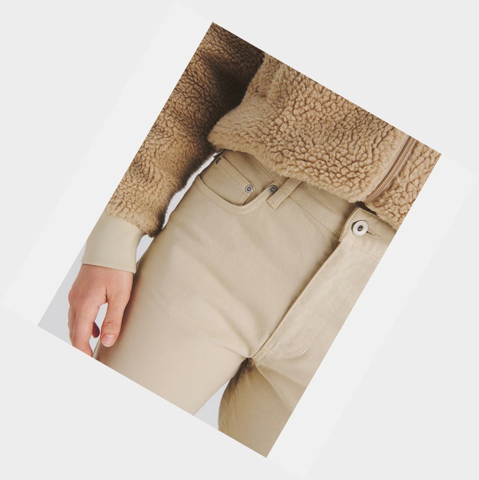 Beige Women's Aigle The Essential 5-pocket Pants | QDIY-41709