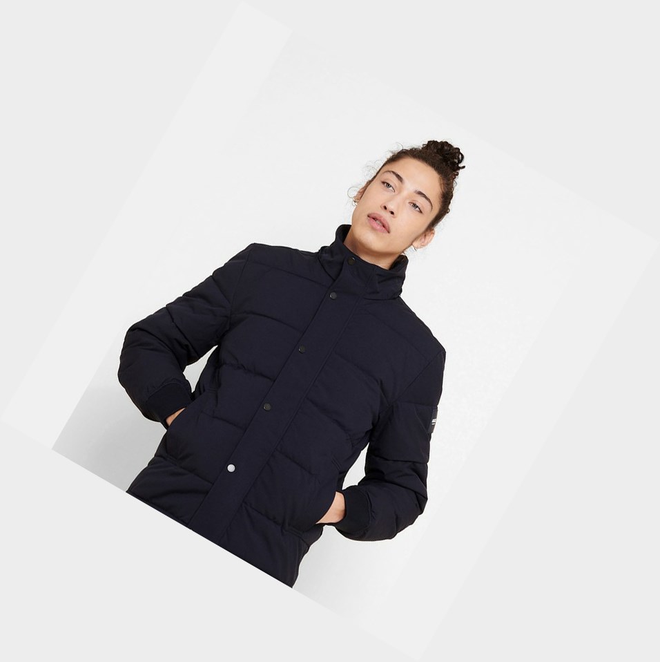 Black Men's Aigle The Warm, Water-repellent Quilted Coats & Jackets | KHZO-71342