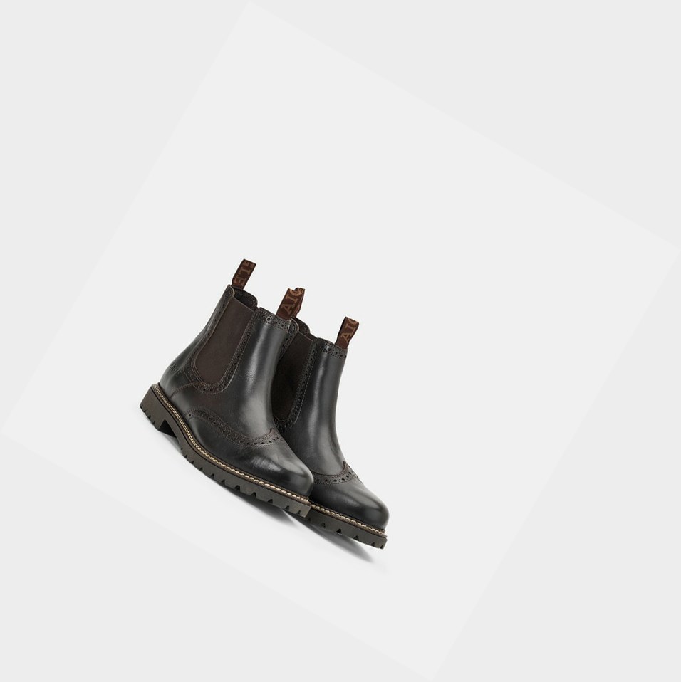 Black Women's Aigle The Iconic Brogue-inspired Chelsea Boots | VMWO-41375