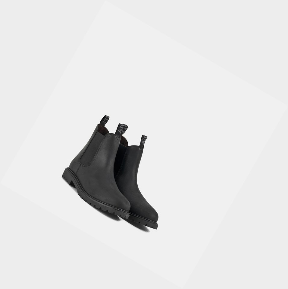 Black Women's Aigle The Iconic Chelsea Boots | MOKI-71425