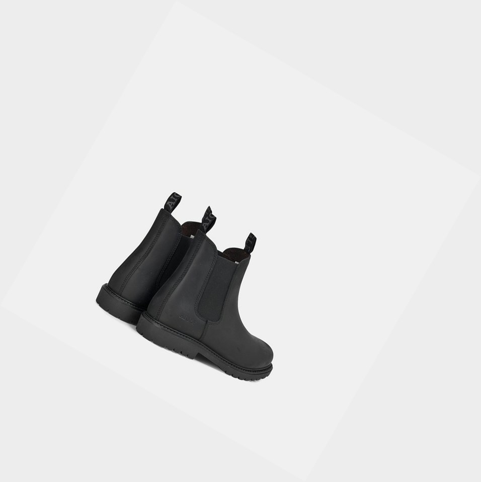 Black Women's Aigle The Iconic Chelsea Boots | MOKI-71425