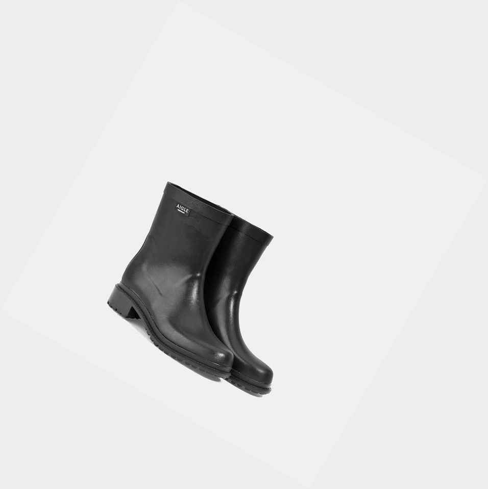 Black Women's Aigle The Urban Rain Boots | GQBV-17402