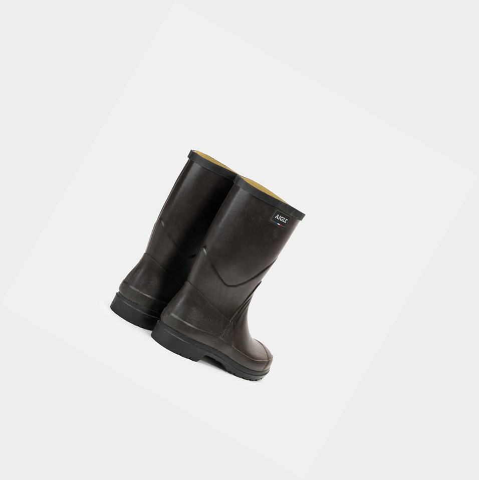 Black Women's Aigle The Urban Rain Garden Boots | MJQE-89723