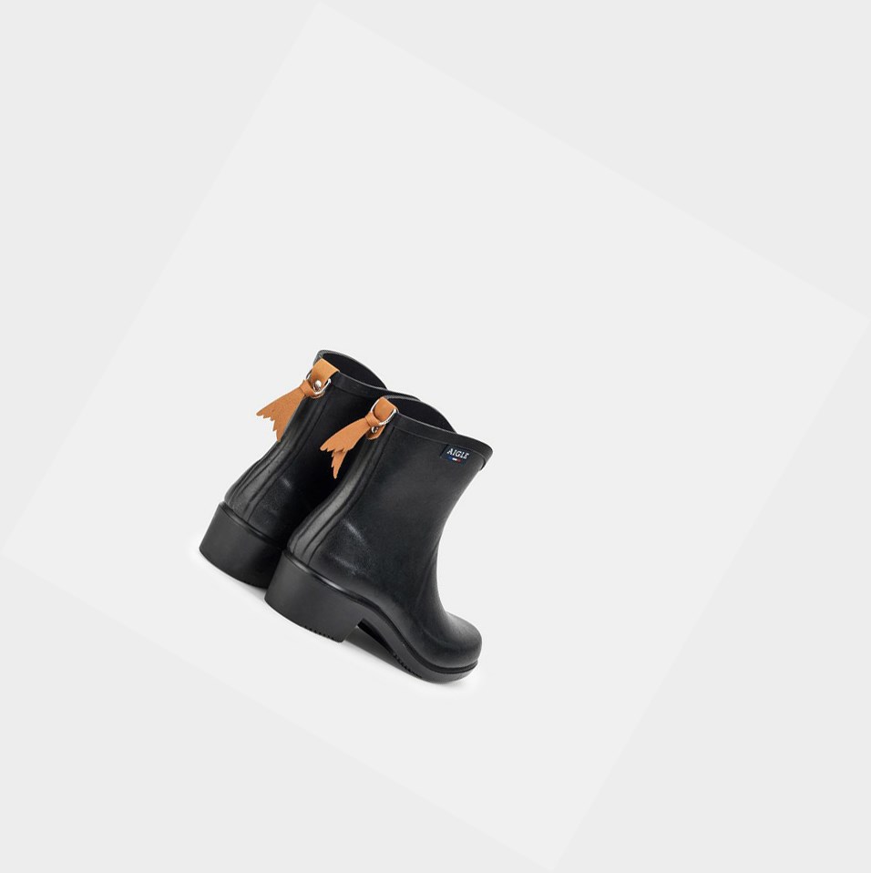 Black Women's Aigle The Versatile Ankle Rain Boots | HNXU-52863