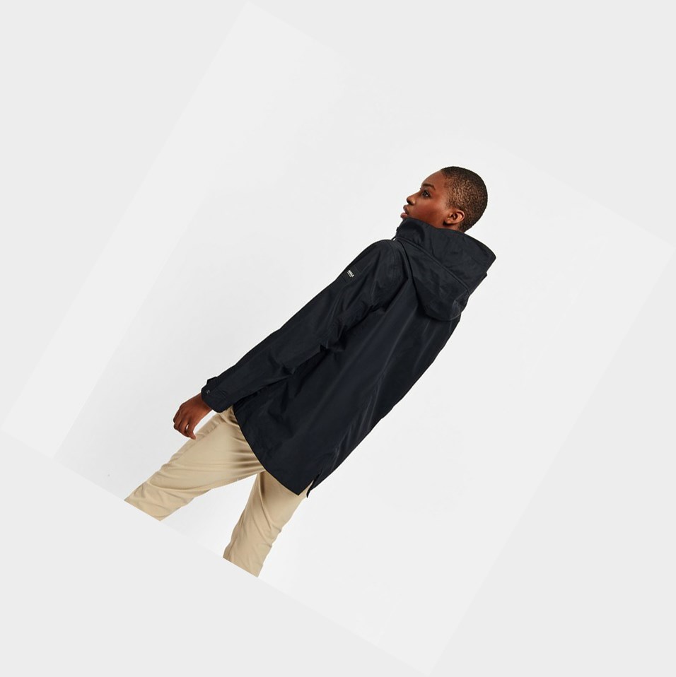 Black Women's Aigle Waterproof And Windproof Parkas | FMIT-76512