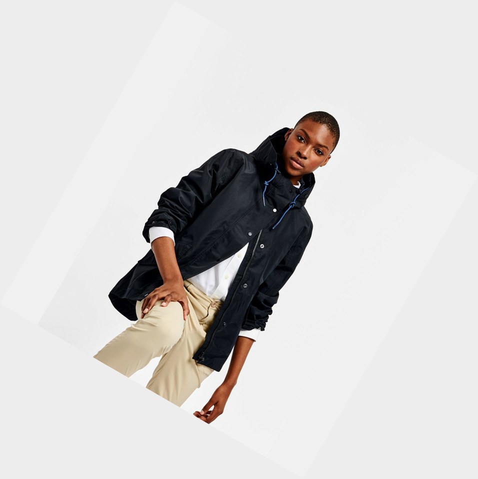 Black Women's Aigle Waterproof And Windproof Parkas | FMIT-76512