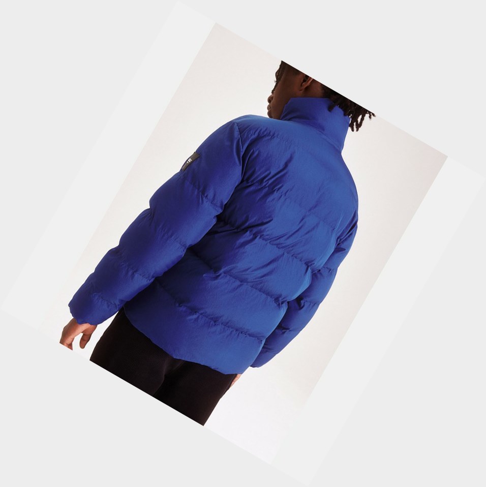 Blue Men's Aigle The Iconic Quilted Winter Coats & Jackets | RUDW-56270