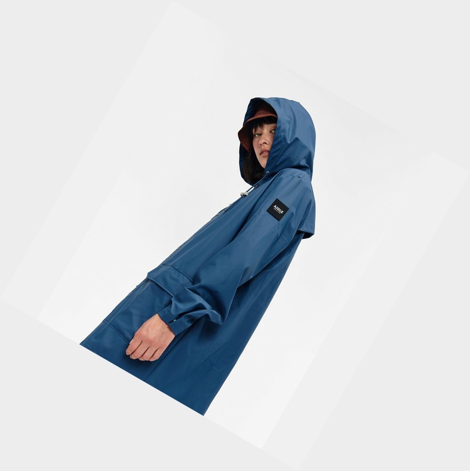 Blue Men's Aigle The Long, Lightweight And Waterproof Coats & Jackets | ALQP-46810