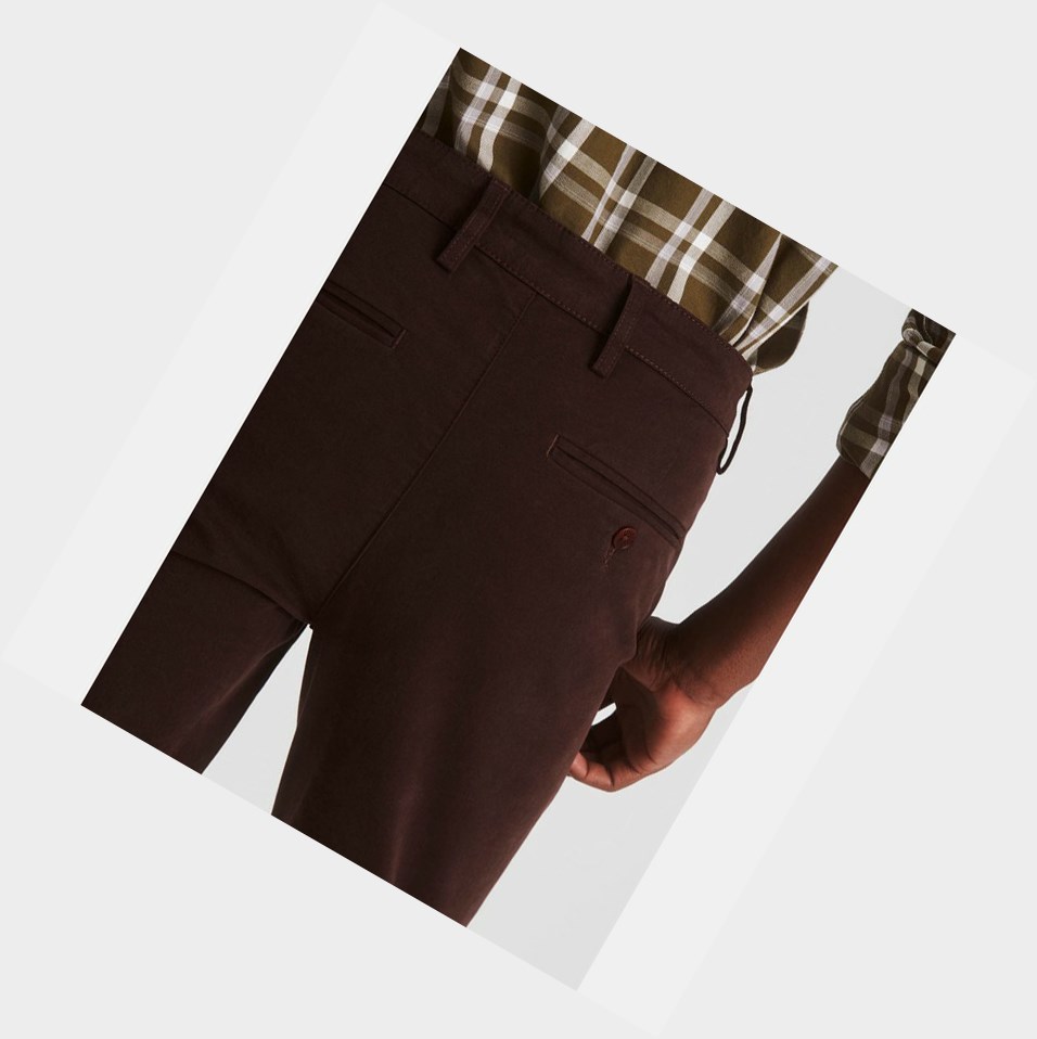 Brown Men's Aigle The Essential Chino Pants | APVO-51690