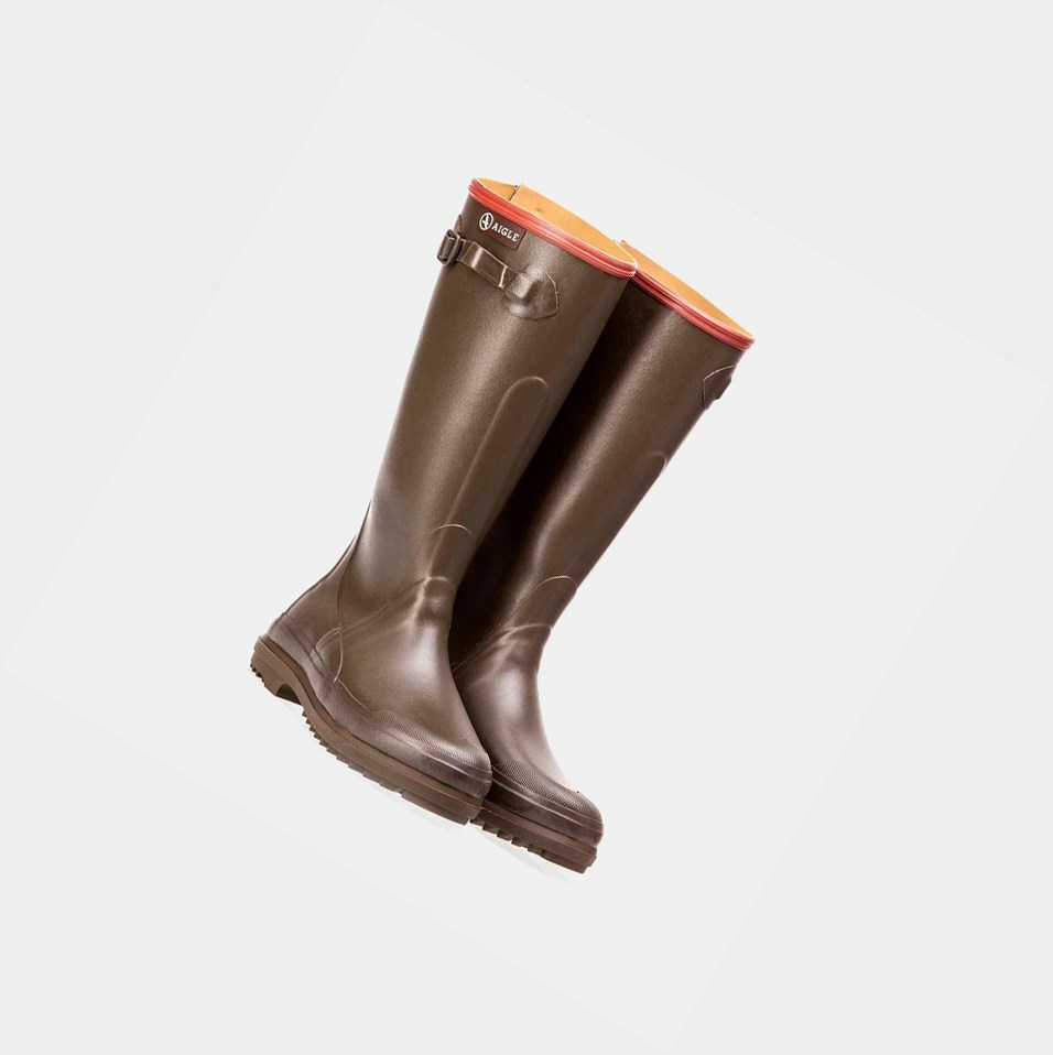 Brown Men's Aigle The Versatile Après-ski Boot Rain Boots | NUFC-54603