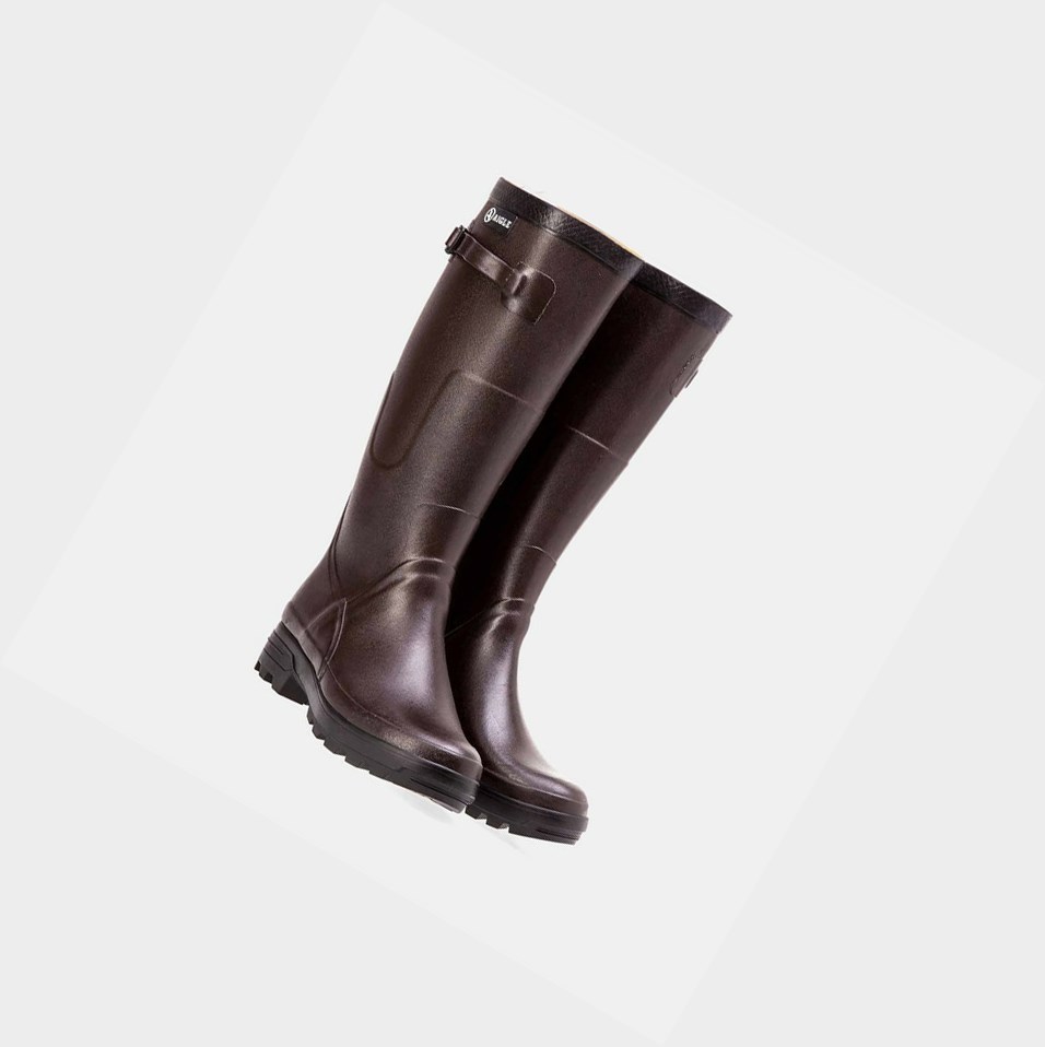 Burgundy Men's Aigle The Urban Ankle Rain Boots | XFQI-73015