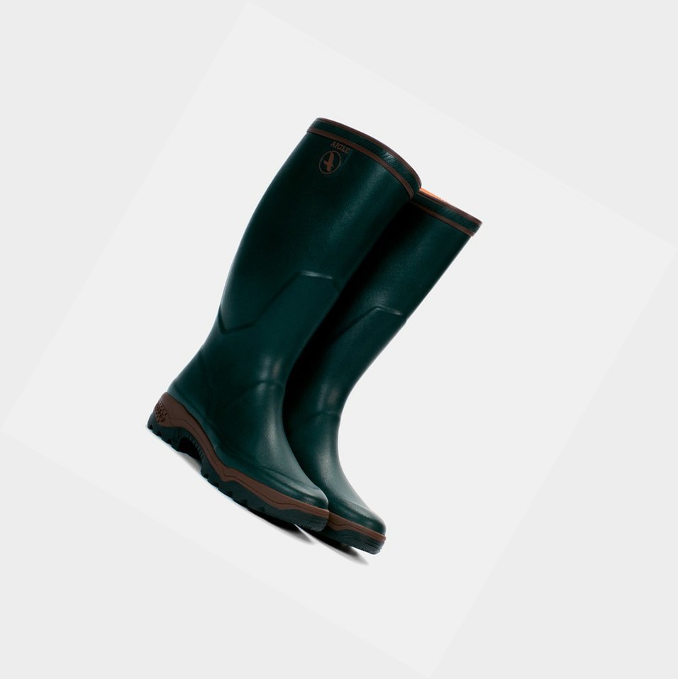 Dark Green Women's Aigle Anti-fatigue Hunting Boots | XJIT-13029