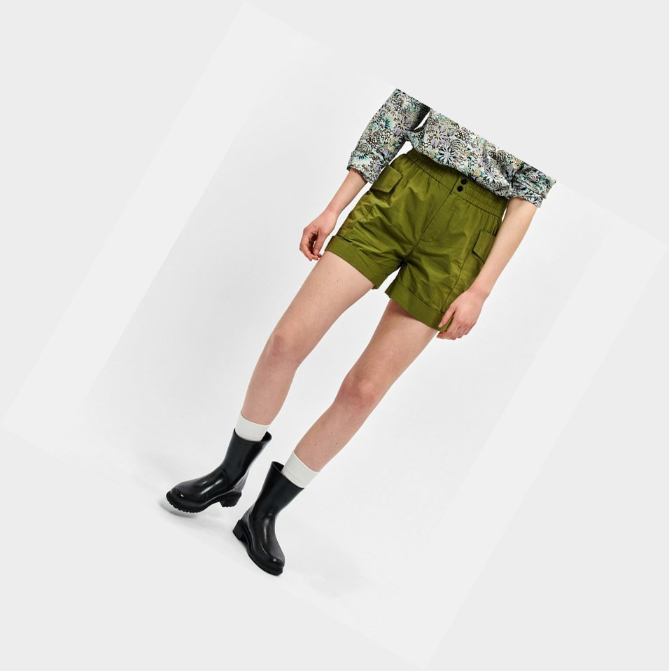 Green Women's Aigle Bermuda Shorts | CNHX-18435