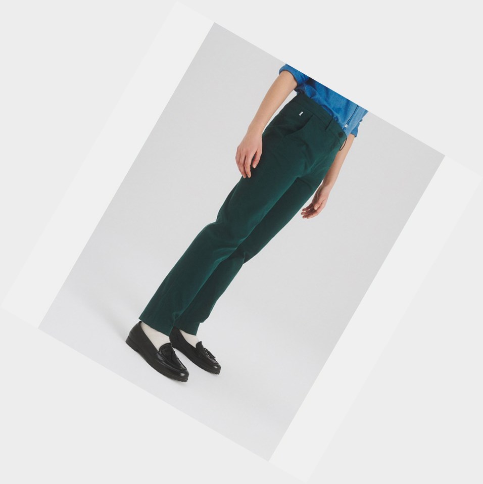 Green Women\'s Aigle The Cotton Chino Pants | BTKH-80327