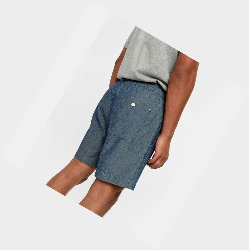 Grey Men's Aigle Elasticated Shorts | HJQV-60792