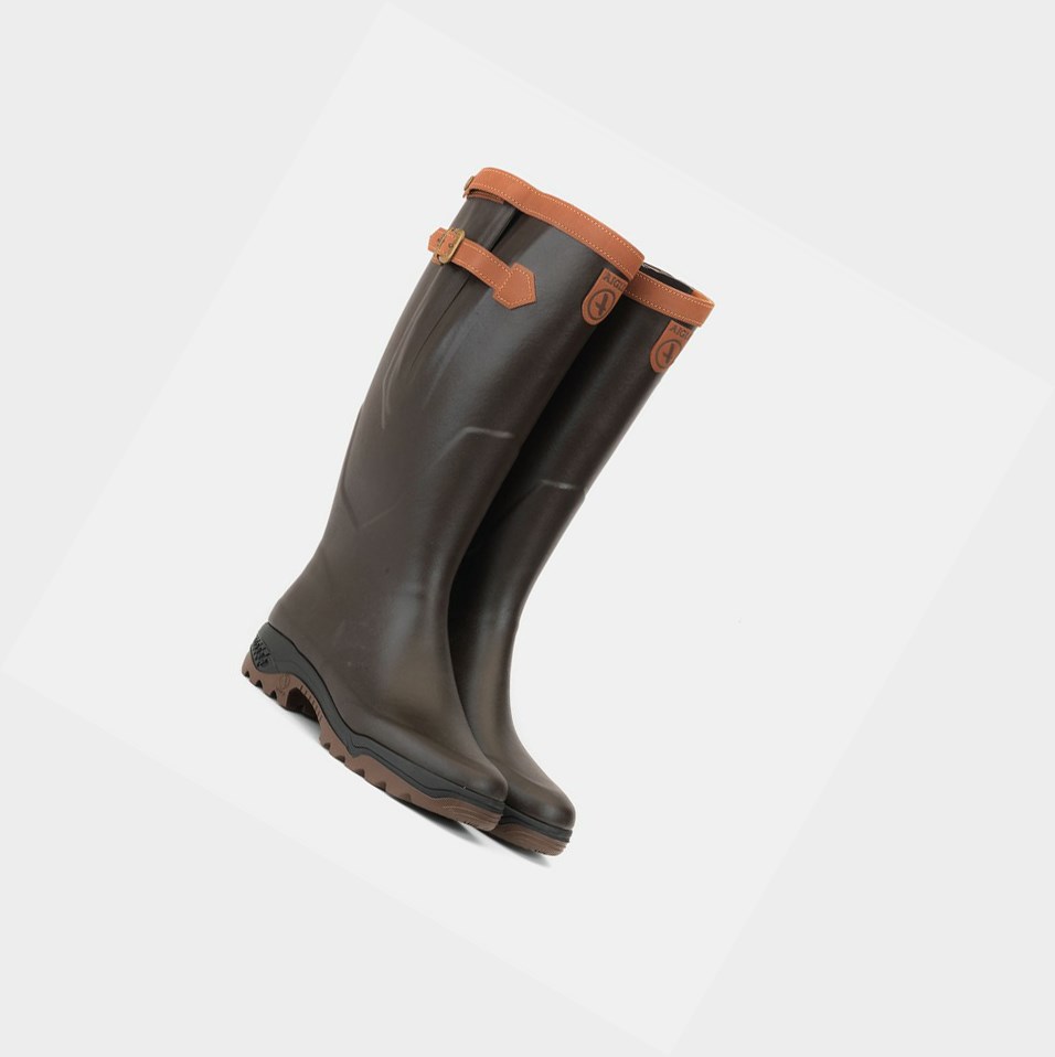 Grey Women's Aigle The Premium Adjustable Anti-fatigue Boot Rain Boots | JQXC-02859