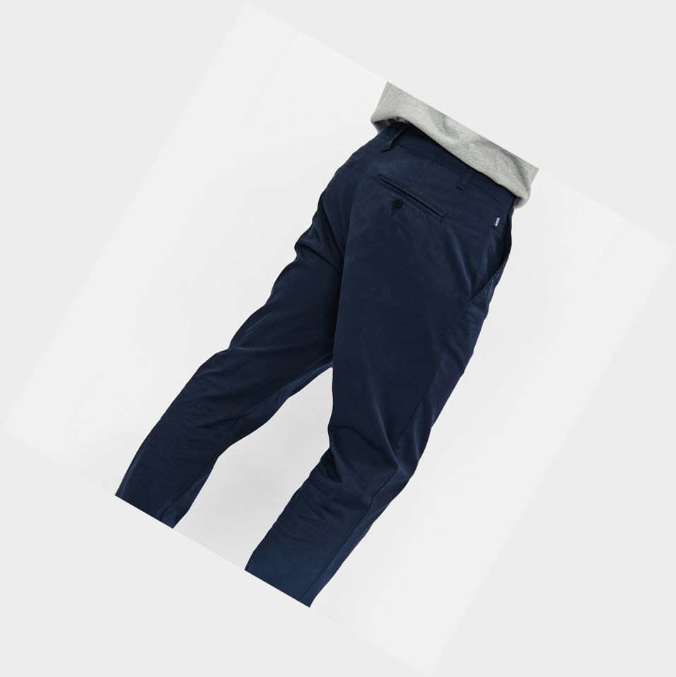 Navy Men's Aigle Cotton Chino Pants | WXEA-56820