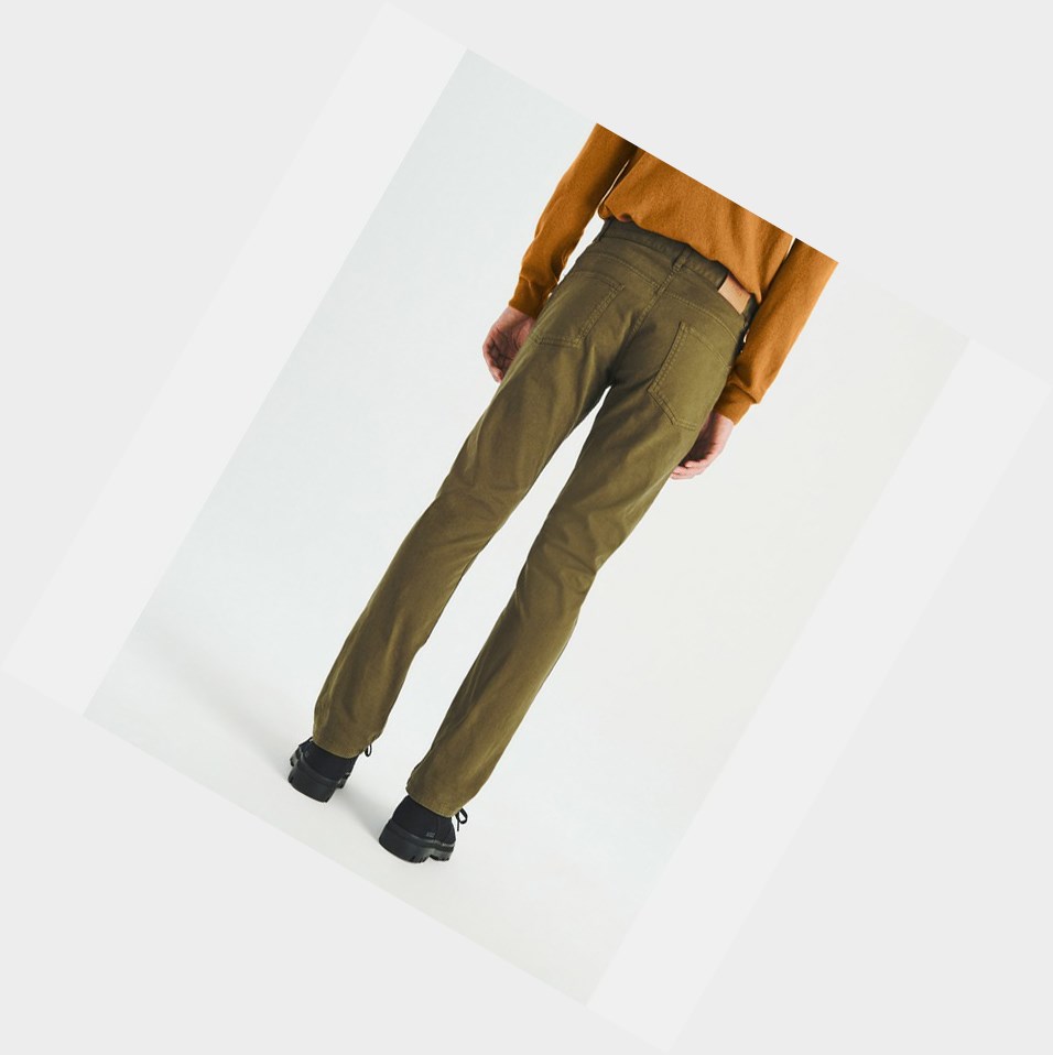 Olive Men's Aigle The Traditional 5-pocket Pants | YKZG-89264