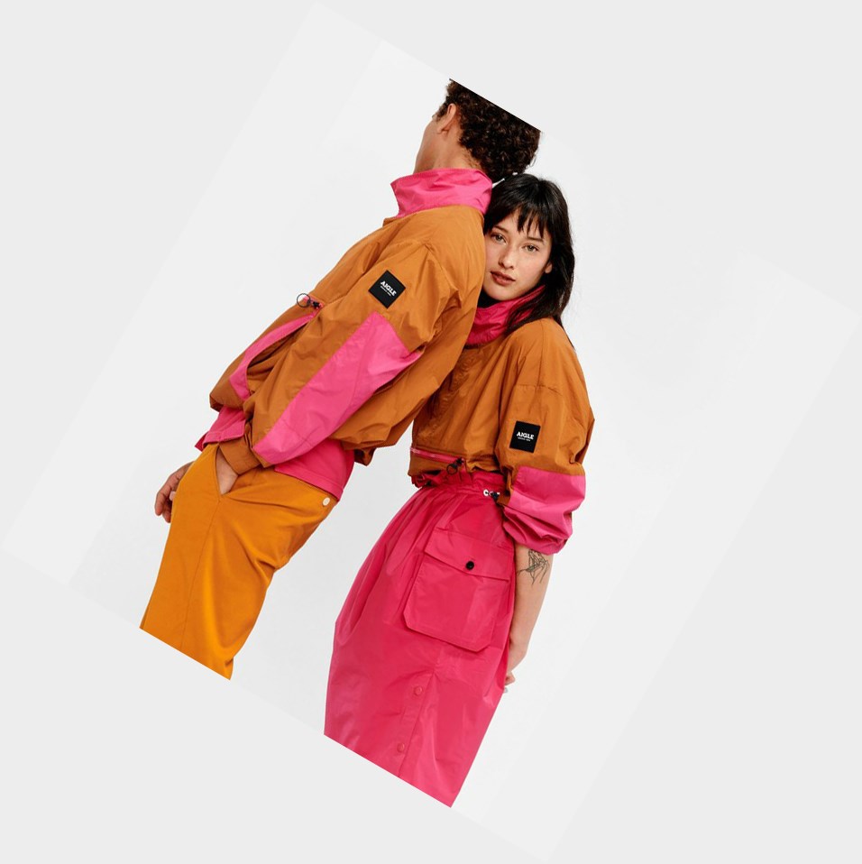 Orange / Pink Men's Aigle Lightweight Pullover Coats & Jackets | TXNA-50623