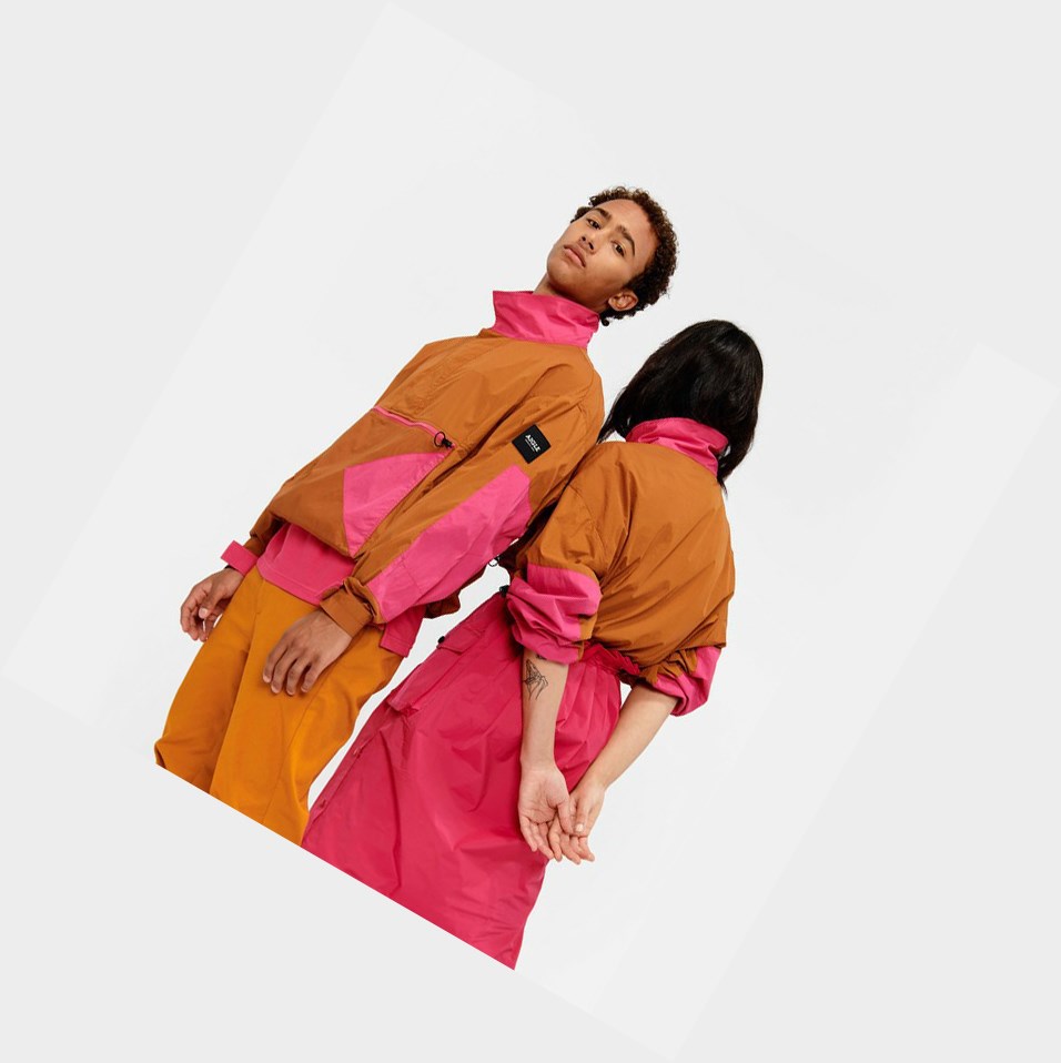 Orange / Pink Women's Aigle Lightweight Pullover Coats & Jackets | EYUM-17546