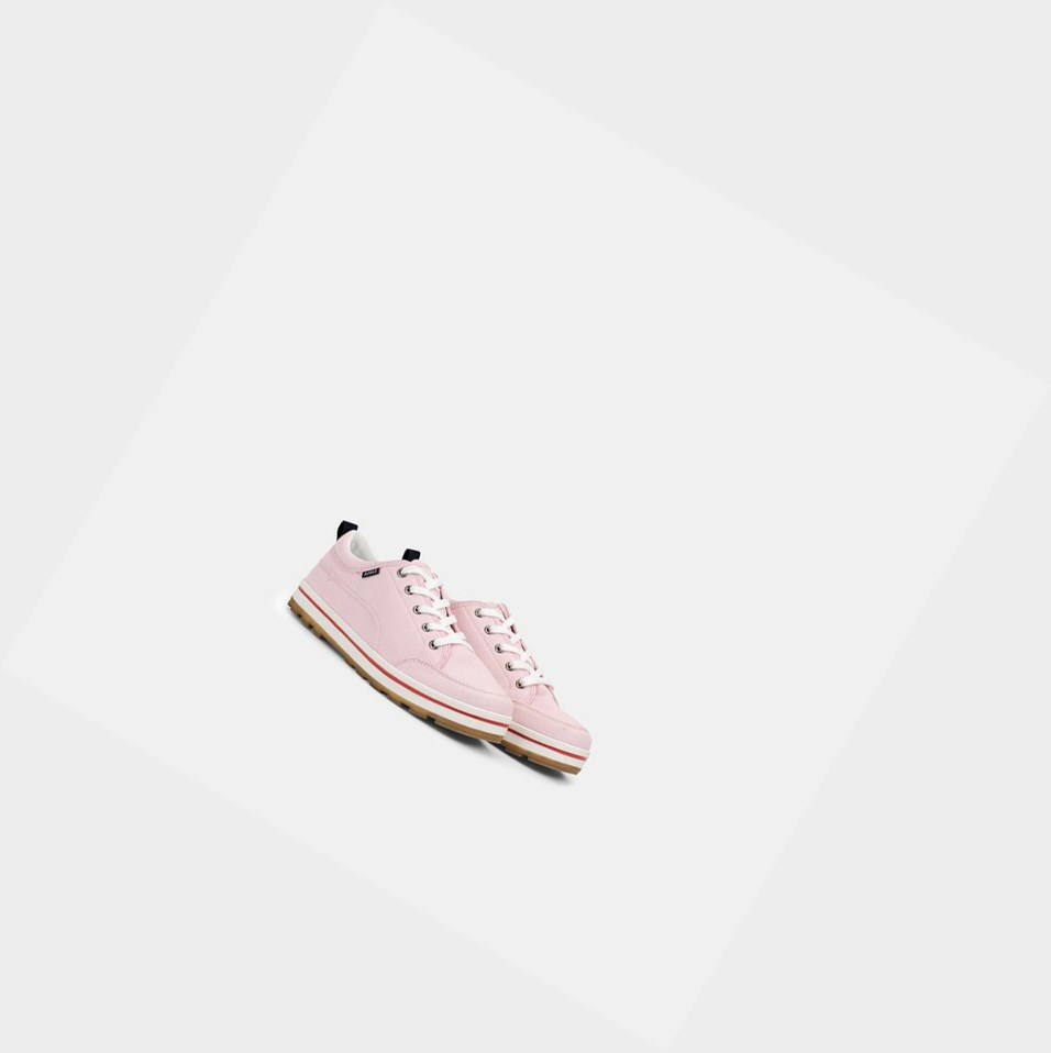 Pink Women's Aigle Lightweight Canvas Trainers Sneakers | EOLV-32065