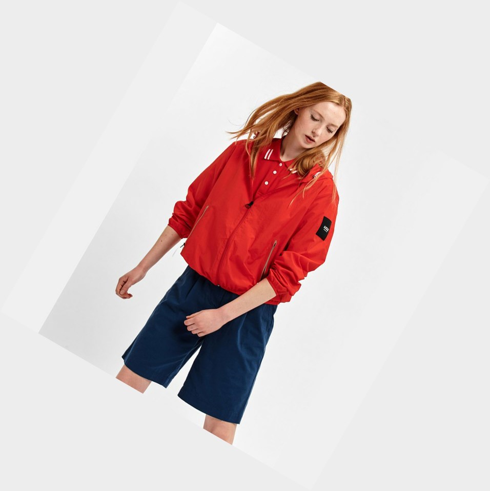 Red Women's Aigle Packable & Water-repellent Bomber Coats & Jackets | FVXA-74102