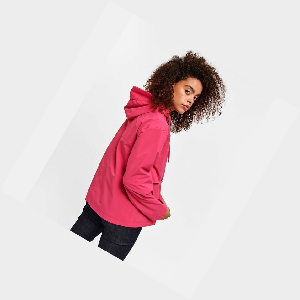 Red Women's Aigle Short Waterproof & Windproof Coats & Jackets | YBXK-52073