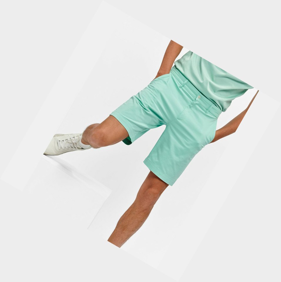 Turquoise Men's Aigle Chino Bermuda Shorts | DZUF-24630