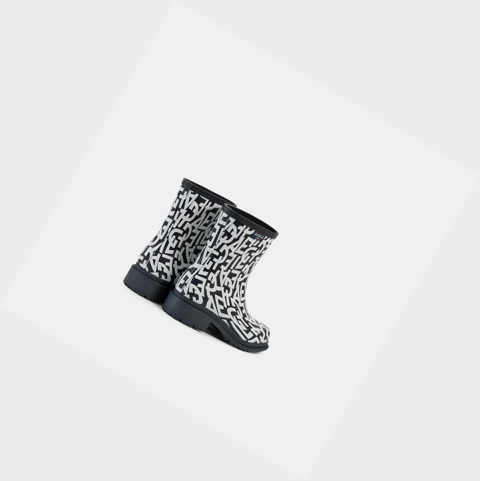 White / Black Women's Aigle The Urban Rain Boots | LZXW-93825