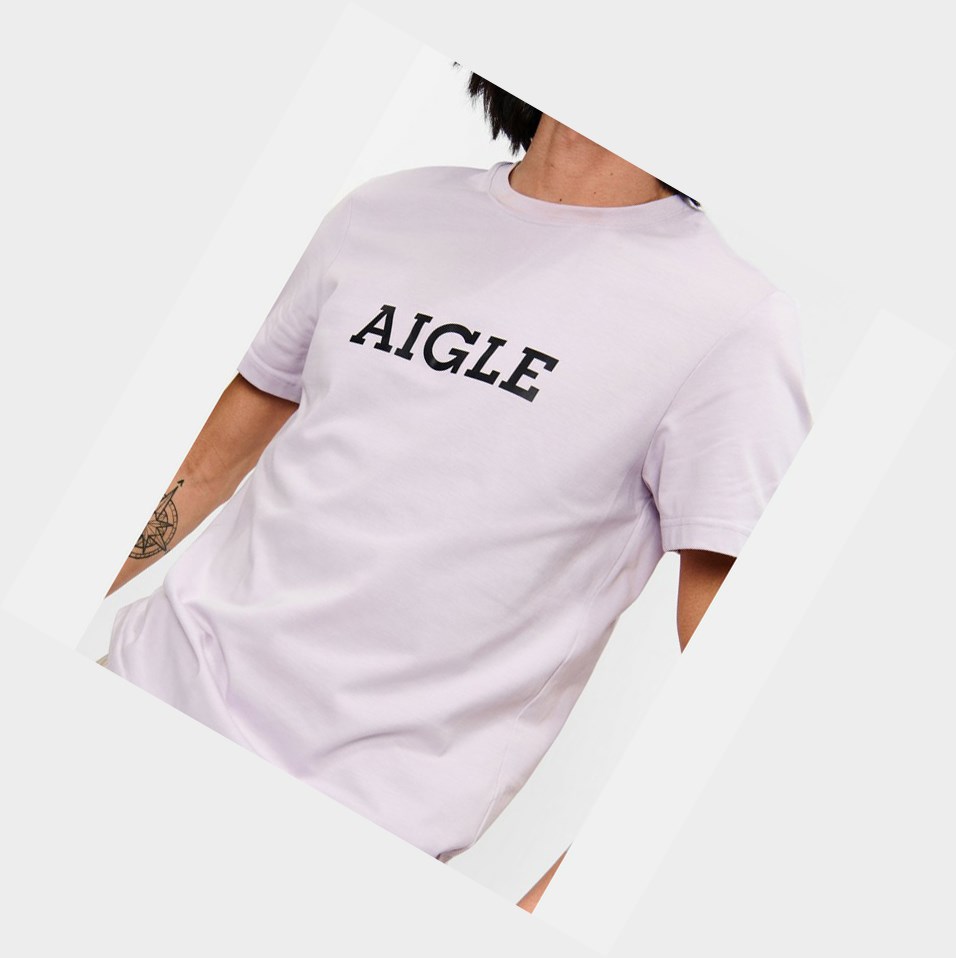 White Men's Aigle Technical T Shirts | ISKP-09872