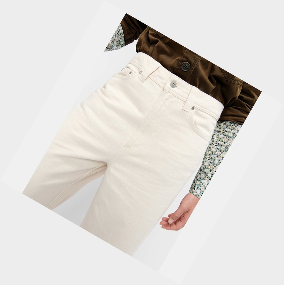 White Women's Aigle Recycled & Organic Cotton Wide-leg Pants | YAMW-38715