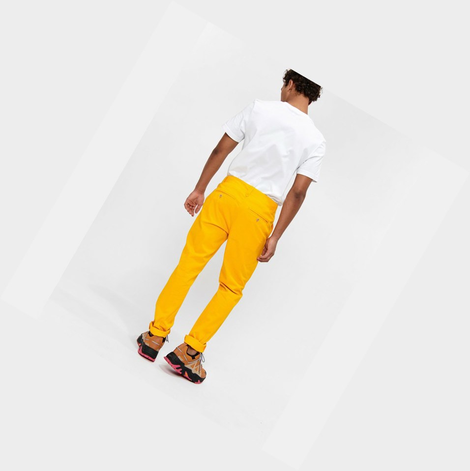 Yellow Men's Aigle Cotton Chino Pants | JVRN-62193