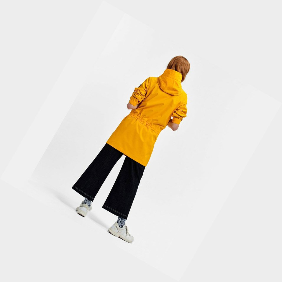 Yellow Women's Aigle Long Waterproof And Windproof Parkas | BJRG-59136