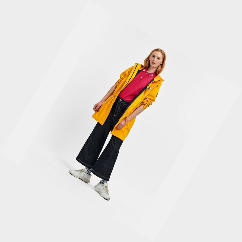 Yellow Women's Aigle Long Waterproof And Windproof Parkas | BJRG-59136