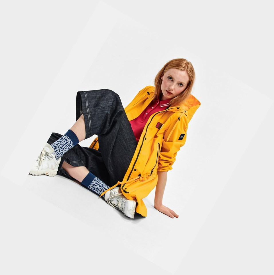 Yellow Women's Aigle Long Waterproof And Windproof Parkas | BJRG-59136